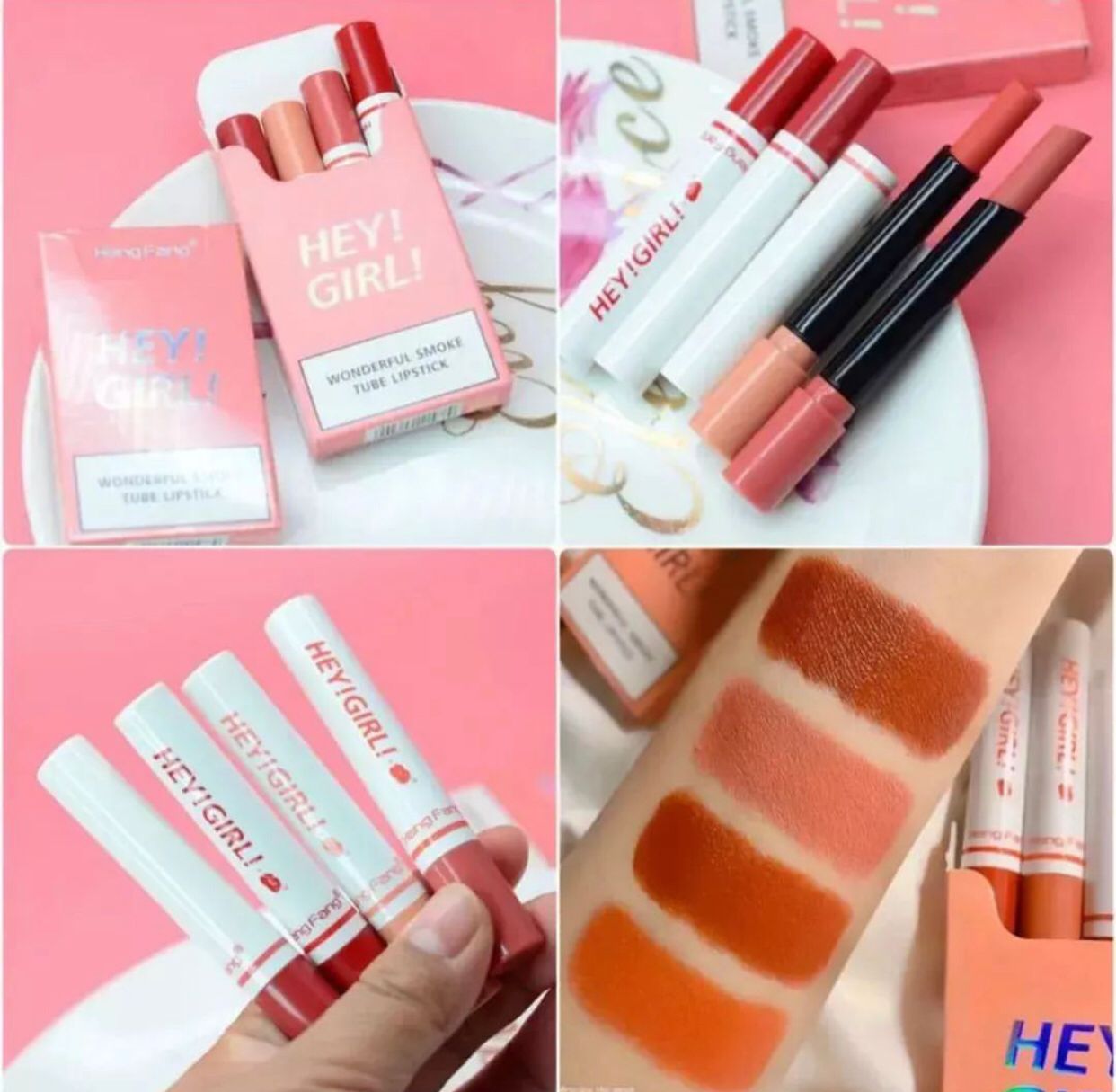 Heng Fang Hey Girl Matte Wonderful Smoke Tube Lipstick